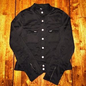 Chic! Mossimo Stretch Moto Style Jacket sz S